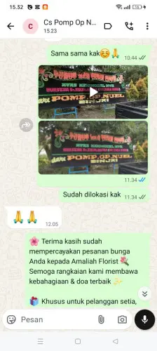 Testimonial Papan Bunga pariaman